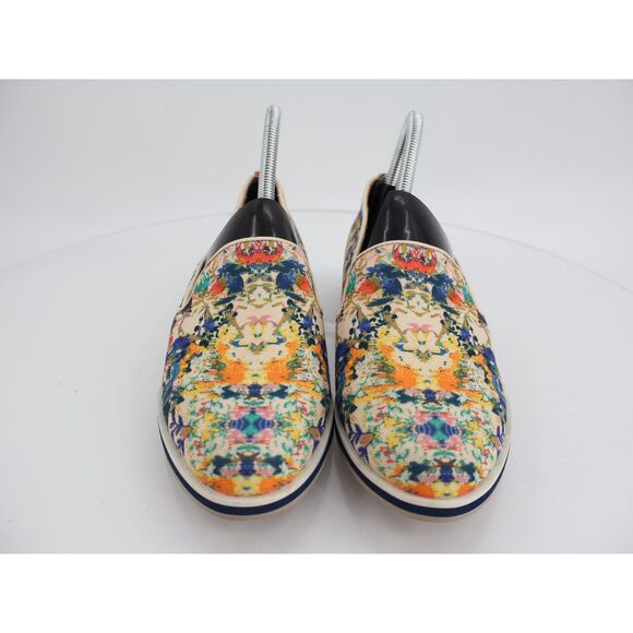 Rebecca Minkoff Loafers Women's Size 7 Sable Canvas Floral Print Slip On Shoes - Picture 3 of 11